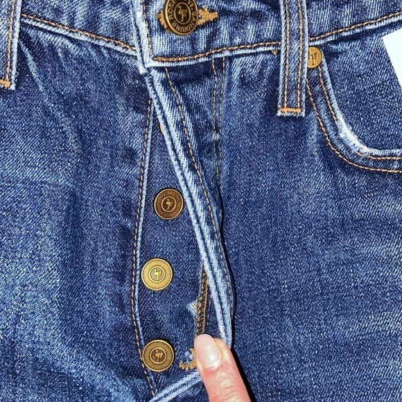 NWT Sandrine Rose Straight Leg Button-Fly Jean in Indigo, size 29 - Picture 7 of 12